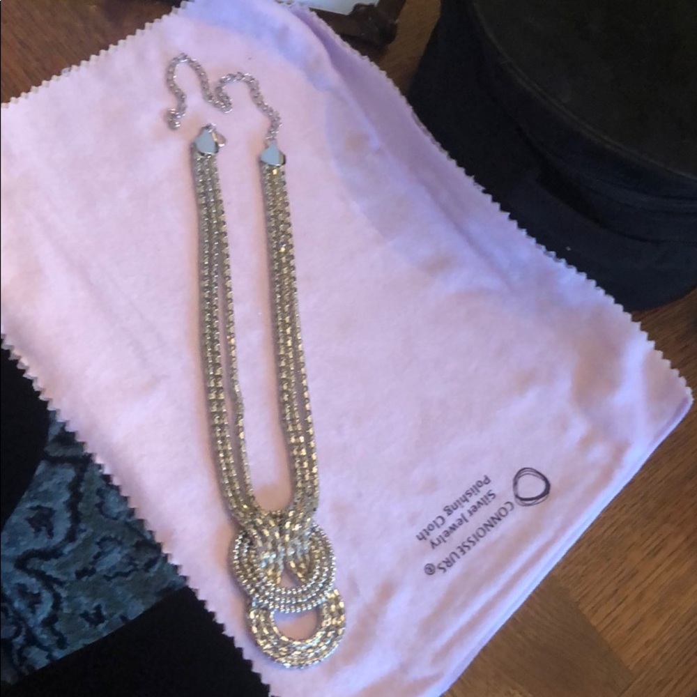 Silver-tone Statement Necklace